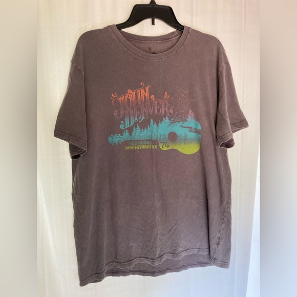 Wrangle John Denver Red Rocks Amphitheater ’74 Gray T Shirt Size XL  100% Cotton - Picture 1 of 4